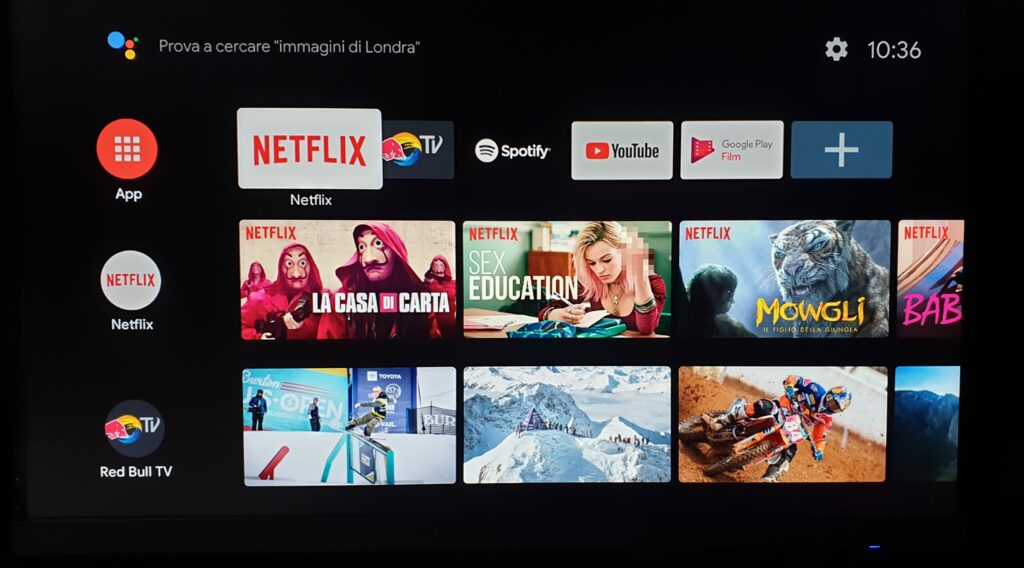 xiaomi mi box s home page android tv