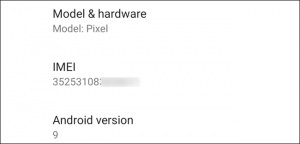 IMEI nei Pixel