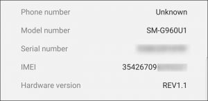 IMEI nei Samsung Galaxy