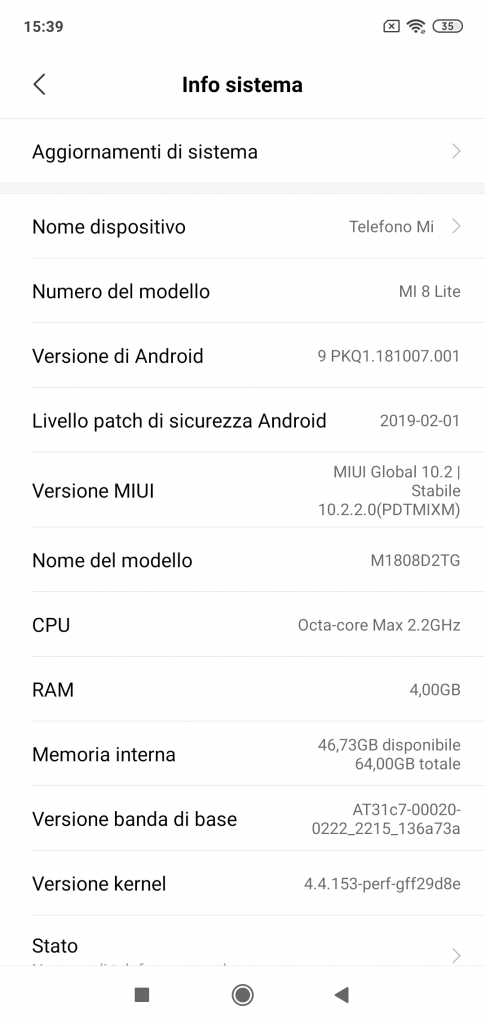 Xiaomi Mi8 Lite Global - screenshot miui 10 android 9 -4