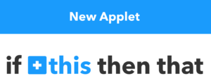 istruzioni da seguire per creare un applet su ifttt