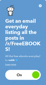 ricevi ogni giorni gli ebook gratuiti grazie all'applet ifttt
