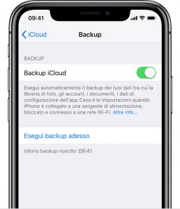 backup iphone