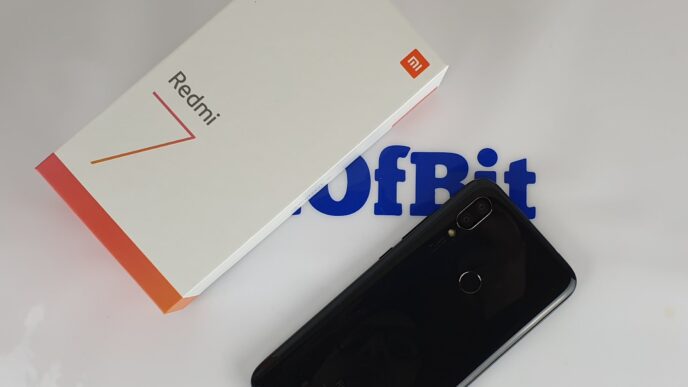 xiaomi redmi 7 - confezione e retro