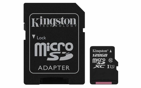 Scheda di memoria Kingston SDCS da 128GB