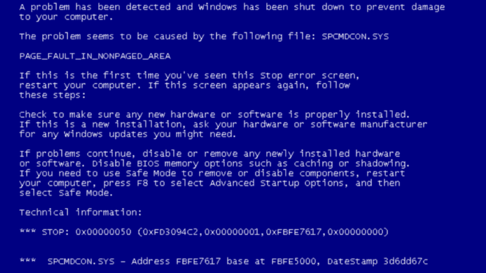 bluekeep e blue screen of death