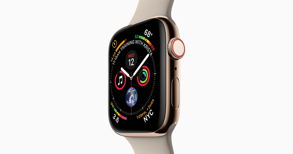 La foto di un Apple Watch Series 4