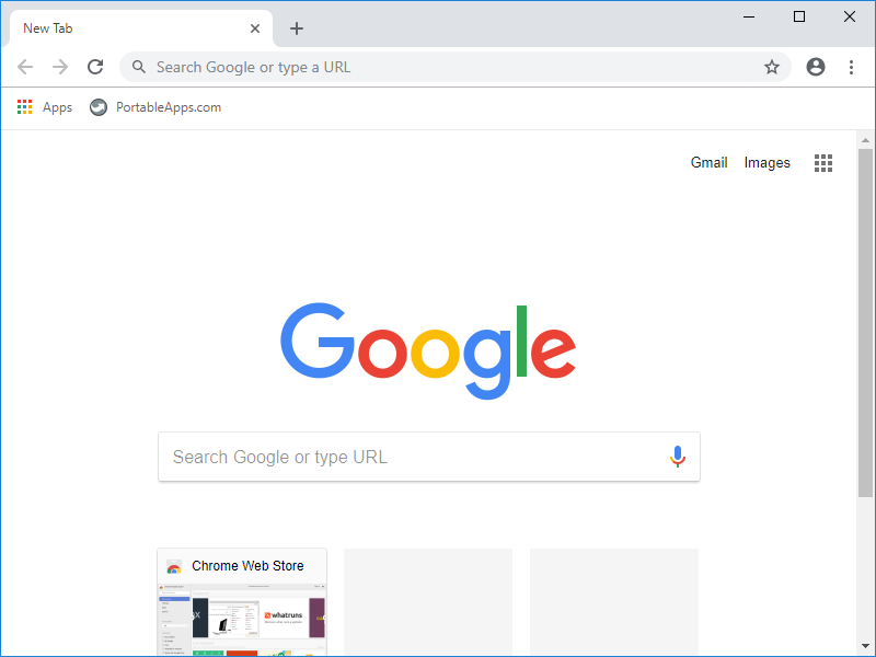 La pagina principale del browser Chrome