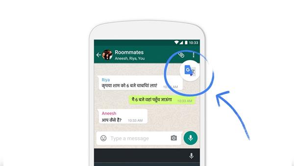 Google Translate su WhatsApp e Messenger