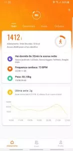Mi Band 4 app Mi Fit - schermata home