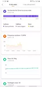 Mi Band 4 app Mi Fit - schermata il mio stato