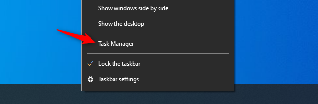 Task Manager in Windows 10