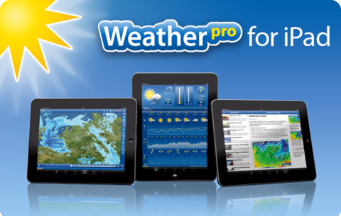 L'immagine promozionale di WeatherPro per iPadOS