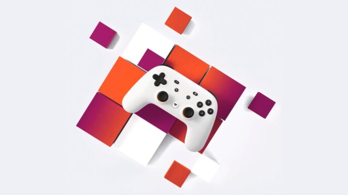 Un'immagine promozionale di Google stadia