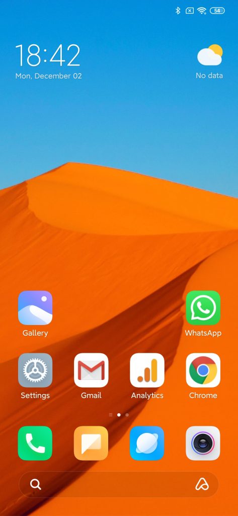 Screenshot miui 11 redmi note 8 pro - home