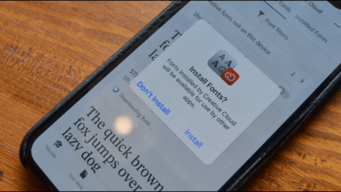 Installare un carattere in iPhone