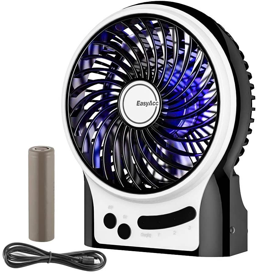 mini ventilatore portatile batterie ricaricabili