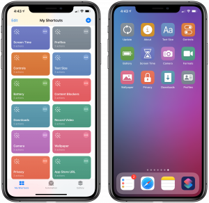 App comandi rapidi iPhone iPad iOS13