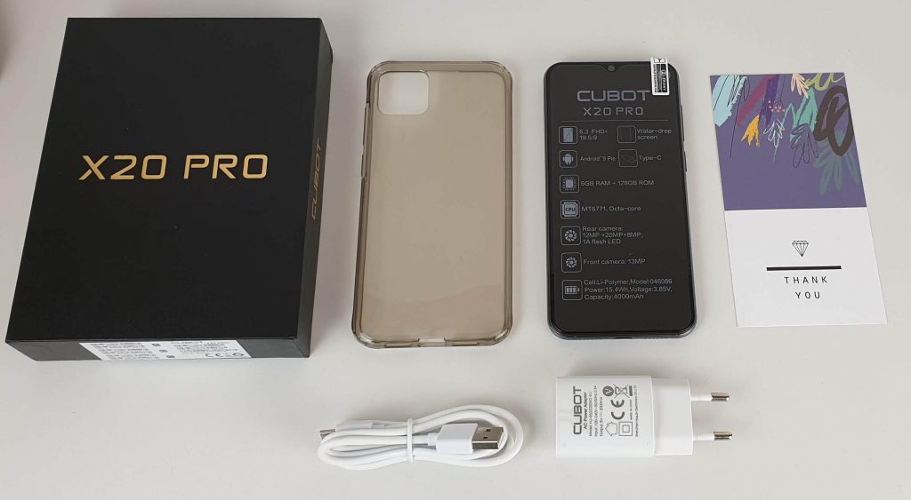 Recensione Cubot X20 Pro - dettaglio confezione