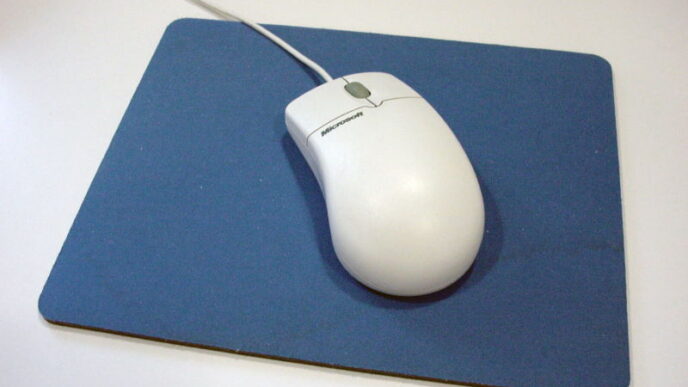 pulire tappetino mouse