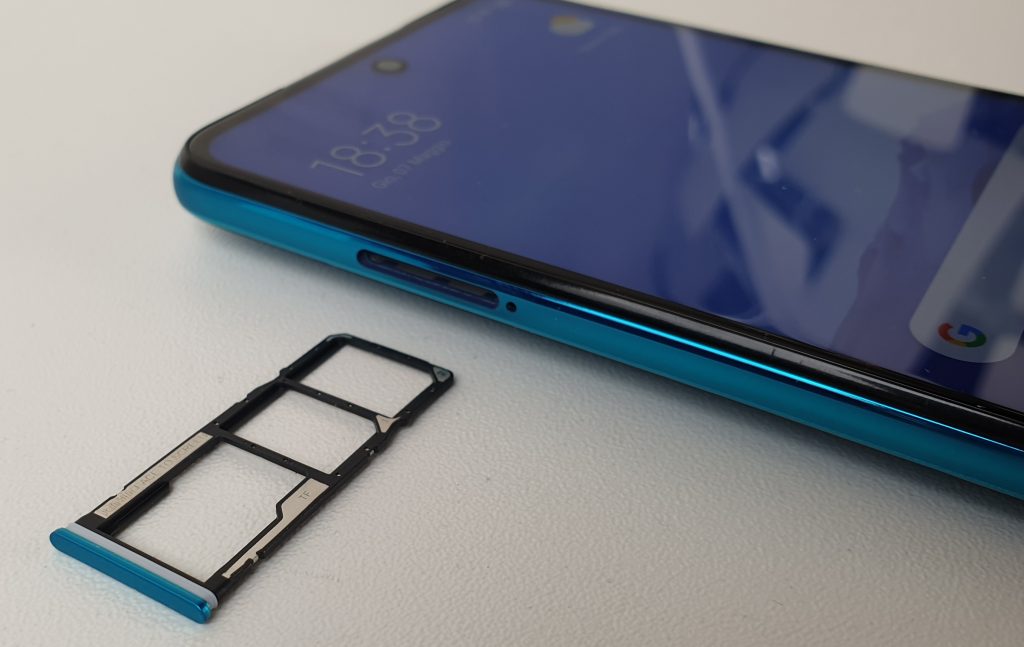 redmi note 9 -slot sim e microsd