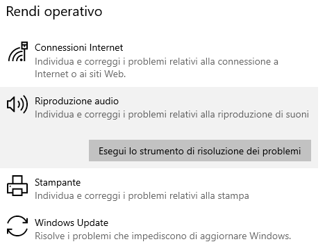 risoluzione problemi