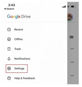 app Google Drive su iOS