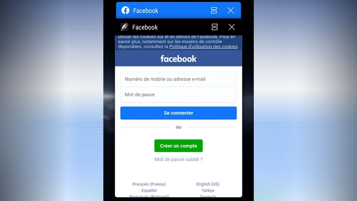 google app facebook play store