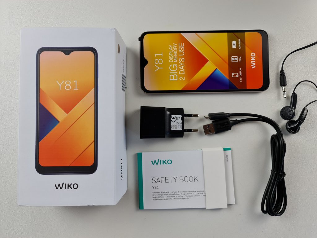 Wiko Y81 - confezione e accessori