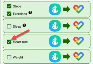 sincronizzare Samsung Health