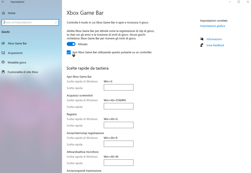 registrazione schermo windows 10 - passo 2 - xbox game bar