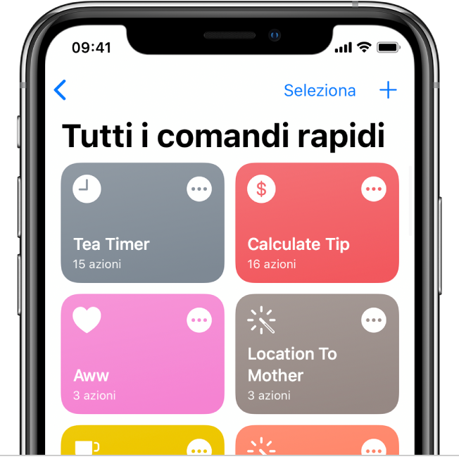 Comandi rapidi iphone