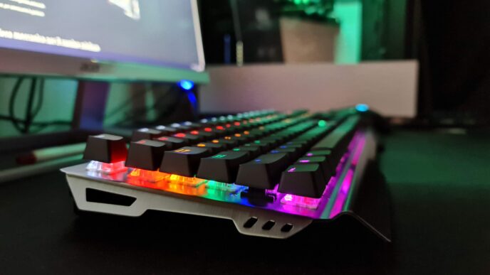 Trust GXT 877 Scarr dettaglio pulsanti illuminati