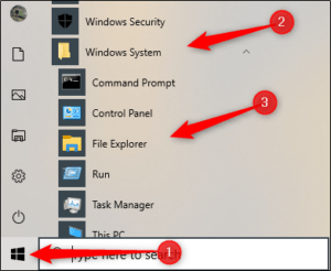 File Explorer Windows 10