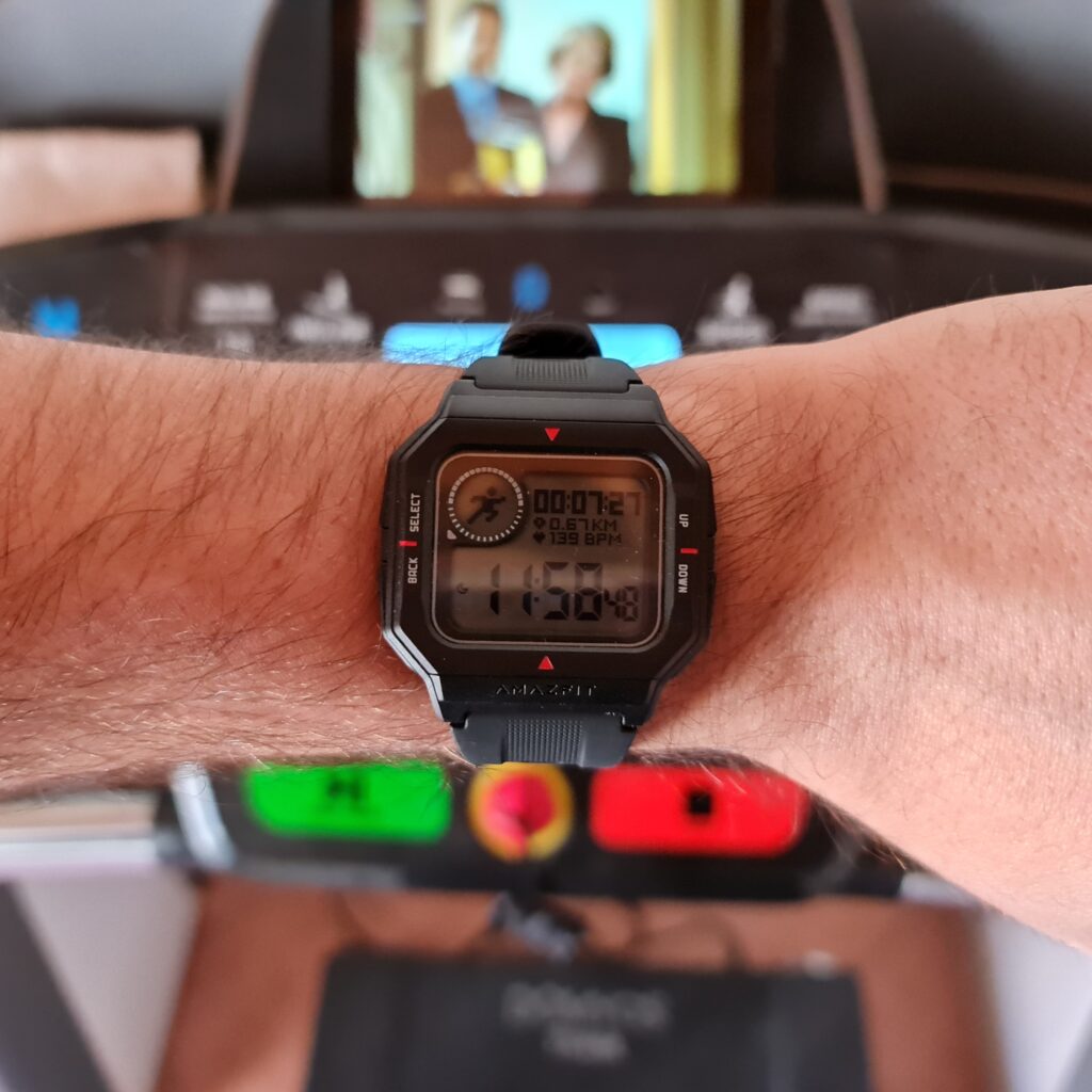 recensione amazfit neo - durante l'allenamento