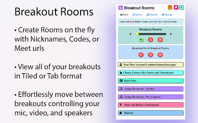 Google Meet Breakout Rooms