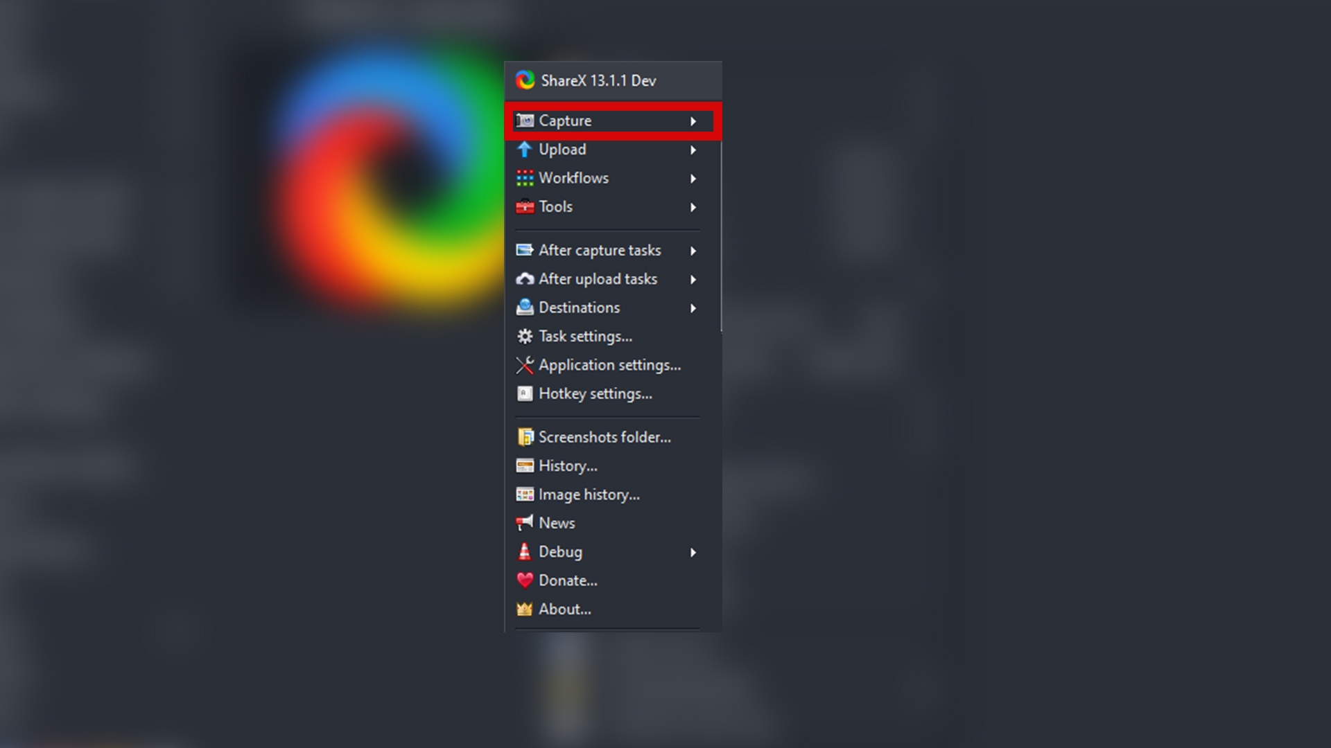 Кнопка для активации скриншота с прокруткой на компьютере под управлением Windows 10