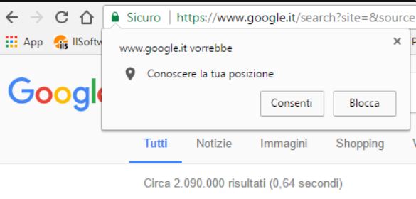 accedere alla tua posizione Google