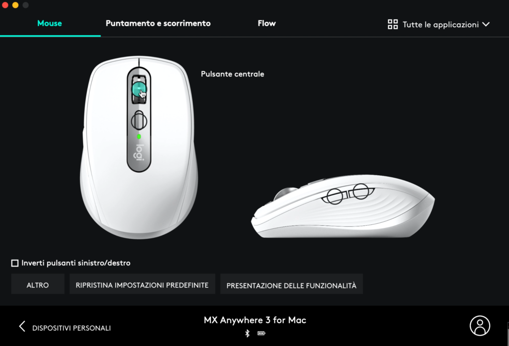 software logitech options per mx anywhere 3 per mac