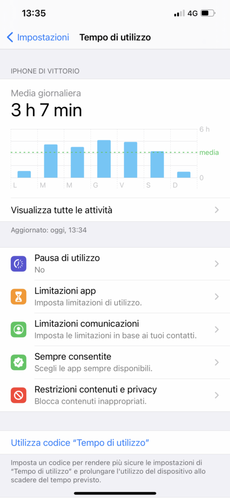 funzioni in tempo di utilizzo di ios