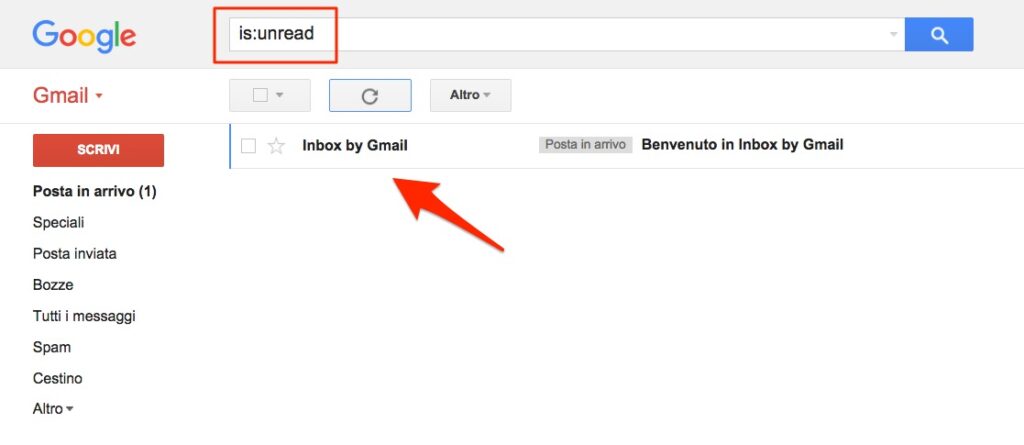 Funzione ricerca Gmail