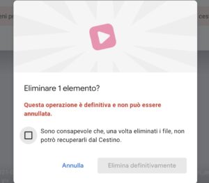 file grandi dimensioni su Google Drive