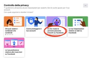 impostazioni Facebook privacy