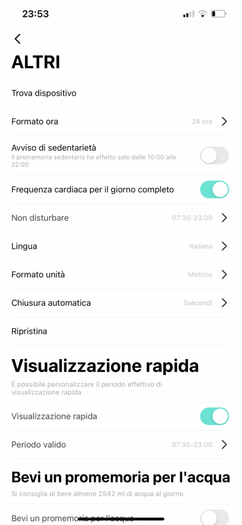 kospet rock - app da fit -personalizzazione