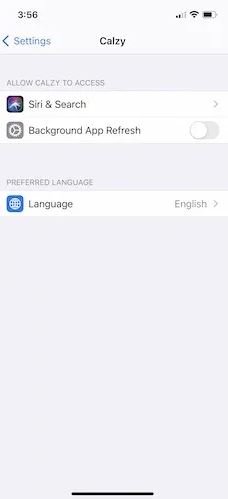 modificare lingua app