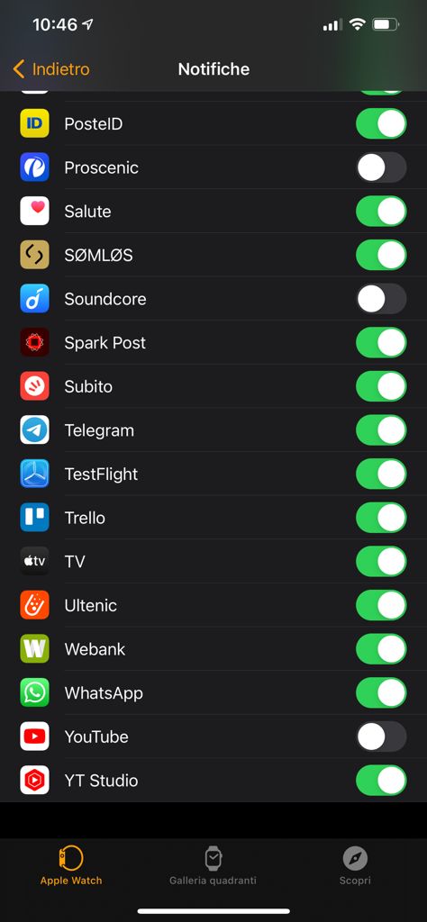 attivare le notifiche di whatsapp su apple watch