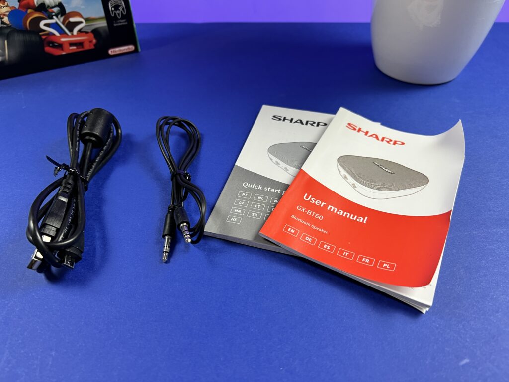 Recensione Sharp GX-BT60 contenuto scatola