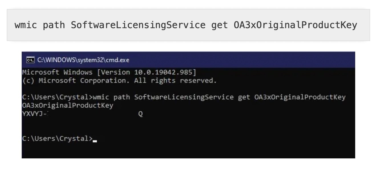 Come recuperare il codice Product Key di Windows 10