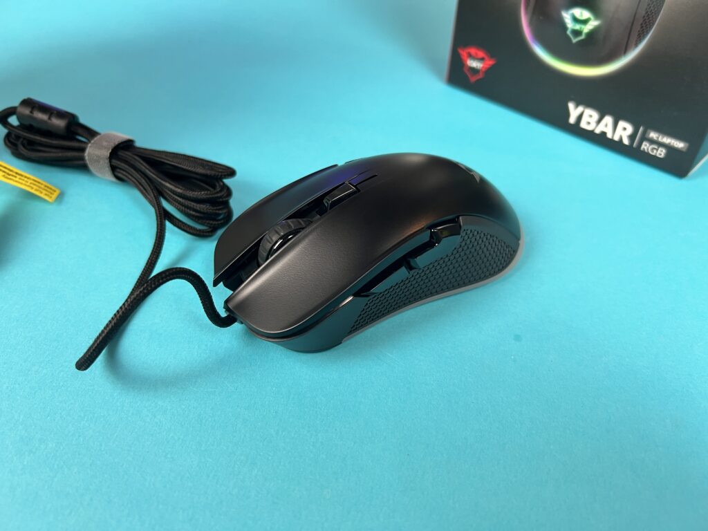 mouse da gaming Trust GXT 922W YBAR lato sinistro