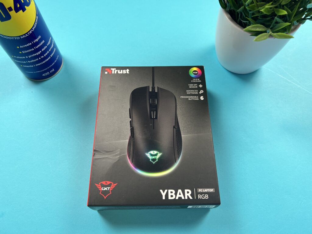 scatola mouse da gaming Trust GXT 922W YBAR